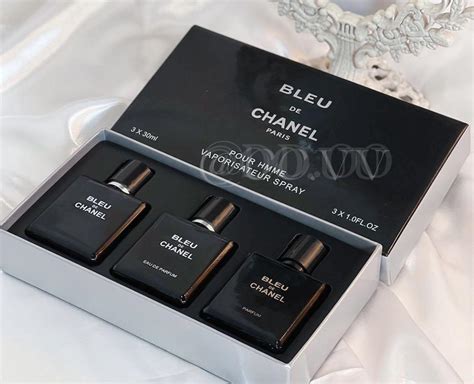 bleu de chanel mini bottle|Chanel bleu perfume set.